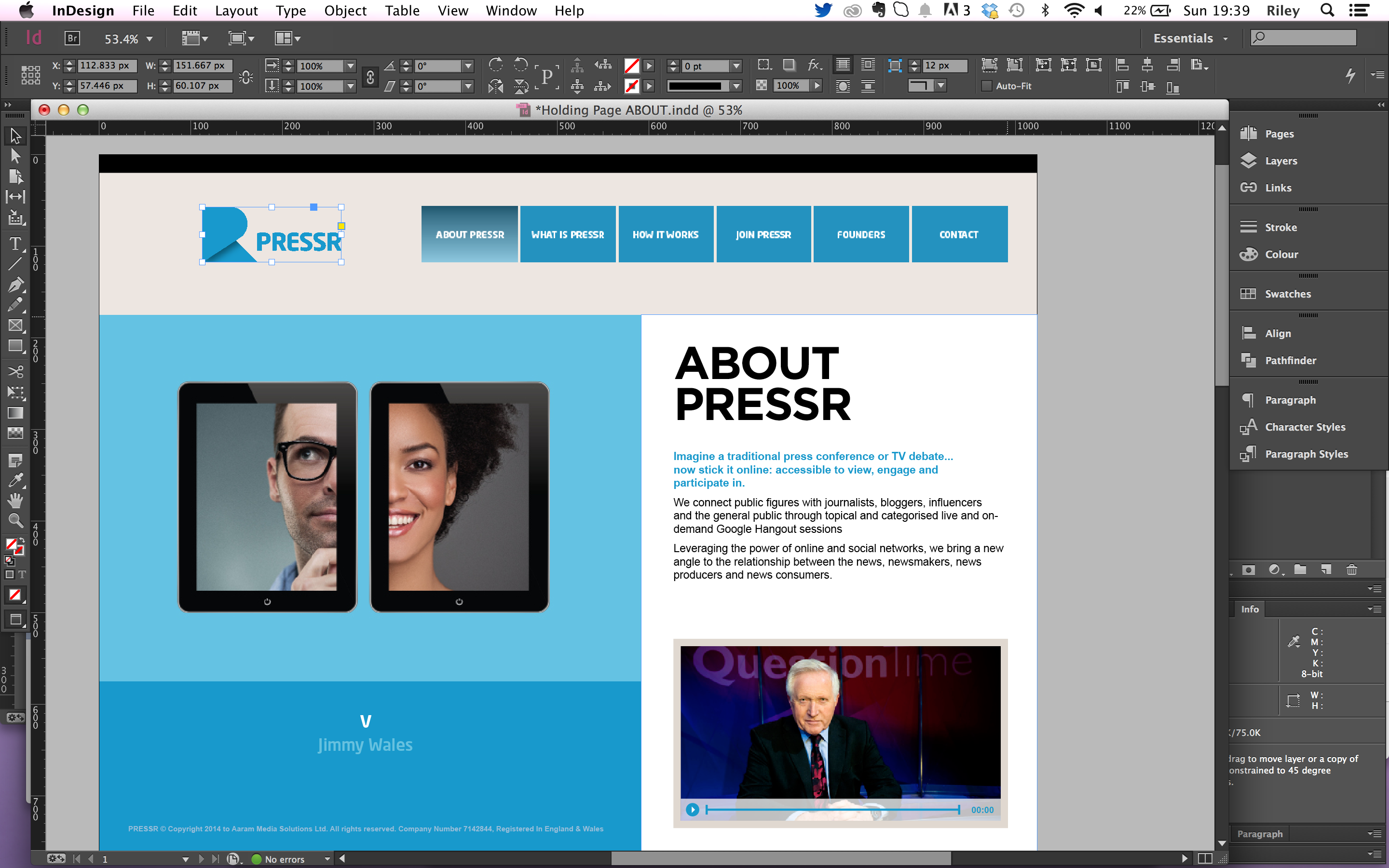 indesign layout